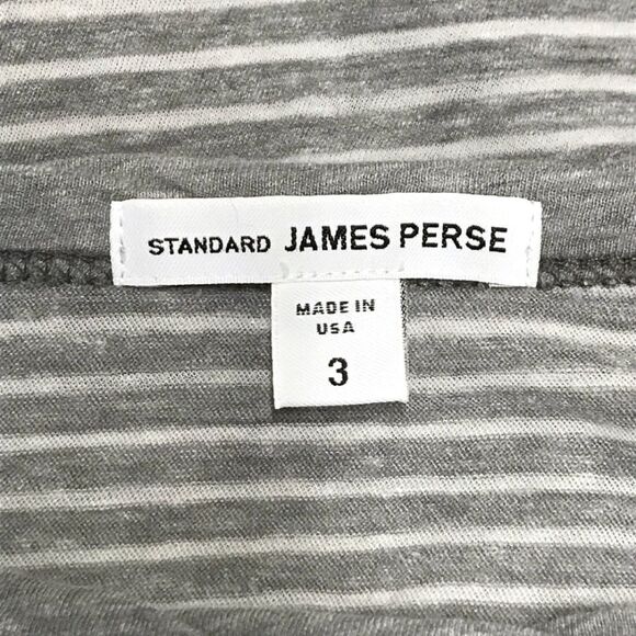 JAMES PERSE Raglan STRIPED T Shirt Top L 3 Chest42 - Picture 8 of 8